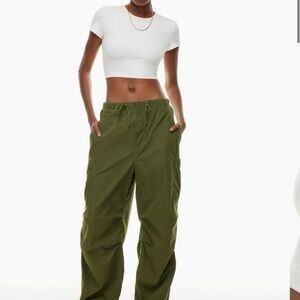 Aritzia white TNA basic crop top/baby tee xsmall